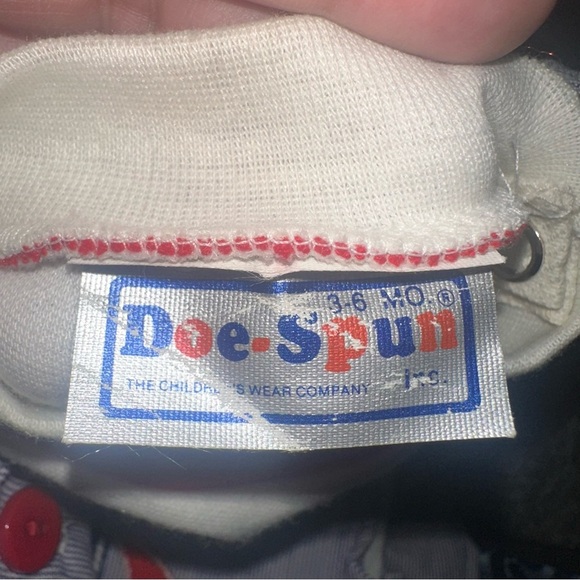 Vintage Doe-Spun Sail Boat Romper and Jacket 3-6 Months Summer Spring Vacation - Picture 10 of 11